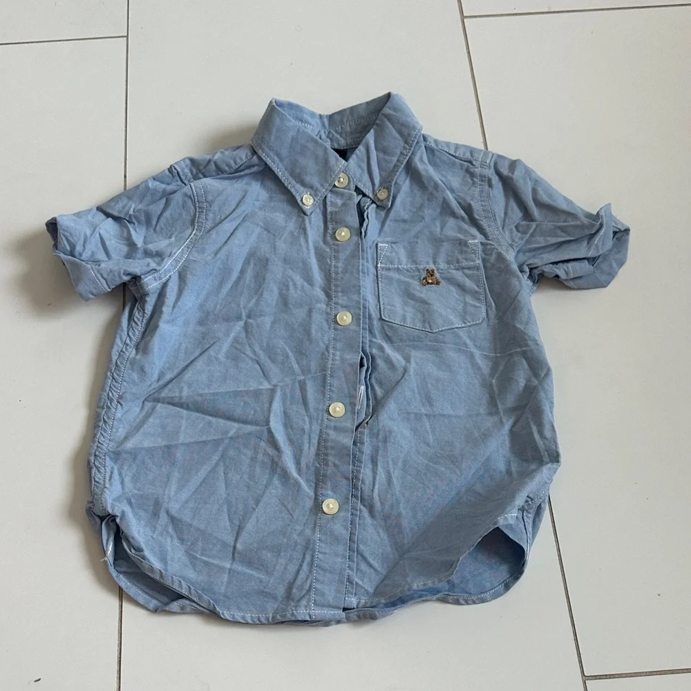 Gap Blue Kids Button-Up Shirt 3T